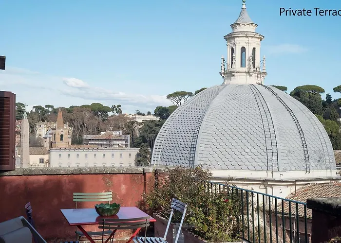 Paradiso Penthouse - Fromhometorome Apartment Rome